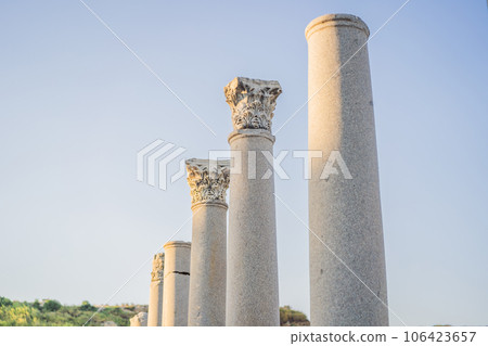 Ruins of the ancient Lycian city Perge located near the Antalya city in Turkey turkiye, GO Everywhere Ruins of the ancient Lycian city Perge located near the Antalya city in Turkey turkiye, GO Everywhere 106423657