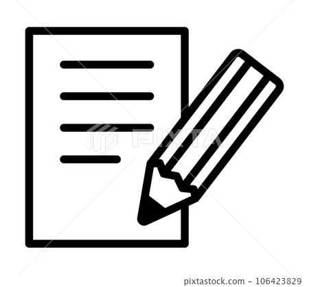Paper and pencil 106423829