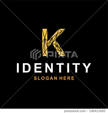 Letter K geometric polygon design, monogram logo and initials letter logo, modern and simple design template, suitable for your company Letter K geometric polygon design, monogram logo and initials letter logo, modern and simple design template, suitable for your company 106423895