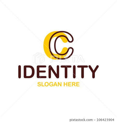 Letter C monogram logo and initials letter logo, modern and simple design template, suitable for your company 106423904