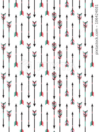 Ethnic seamless pattern indian arrow vector Ethnic seamless pattern indian arrow vector 106424081