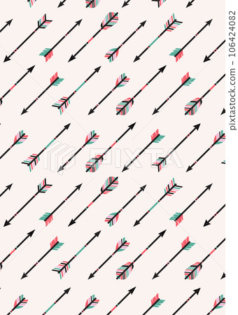 Ethnic seamless pattern indian arrow vector Ethnic seamless pattern indian arrow vector 106424082