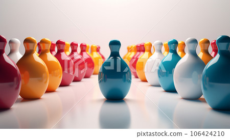 An arrangement of colorful shiny pottery An arrangement of colorful shiny pottery 106424210