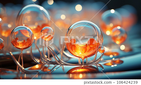 Background image of a string of bubbles 106424239
