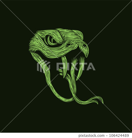 Snake Venom artwork style design, Logo Vector Design. Abstract, designs concept, logo, logotype element for template. Snake Venom artwork style design, Logo Vector Design. Abstract, designs concept, logo, logotype element for template. 106424489