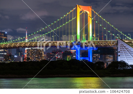 【東京】彩虹橋夜景，彩虹色點亮 106424708