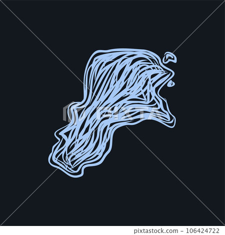 North Kalimantan map illustration artwork design North Kalimantan map illustration artwork design 106424722
