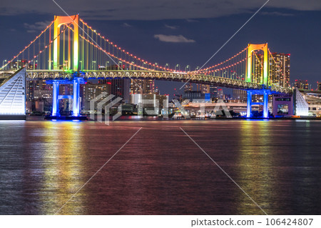 【東京】彩虹橋夜景，彩虹色點亮 106424807