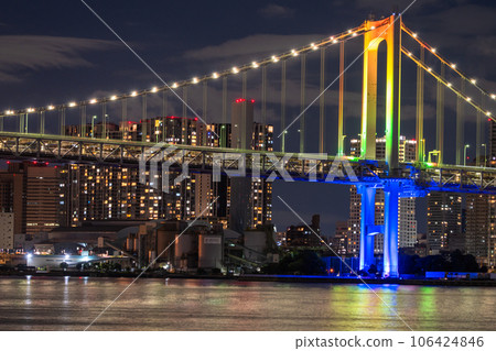 【東京】彩虹橋夜景，彩虹色點亮 106424846