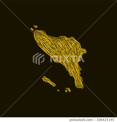 Map Aceh illustration artwork silhouette design 106425145
