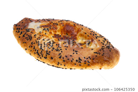 adjarian khachapuri isolated 106425350