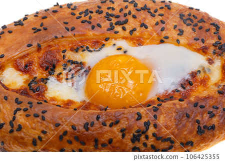 adjarian khachapuri isolated 106425355