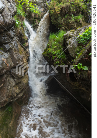 Honey waterfalls landscape on a summer day 106426541