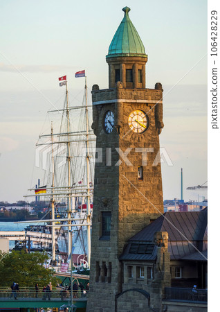 St. Pauli's Landungsbrücken in Hamburg, Germany St. Pauli's Landungsbrücken in Hamburg, Germany 106428229