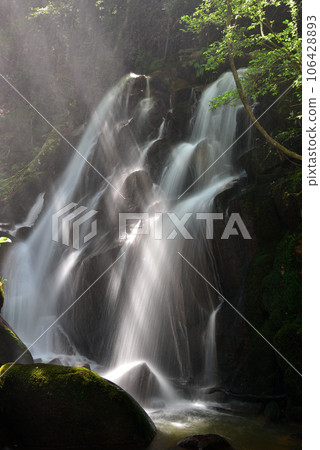 Toritaki Waterfall with Light 106428893