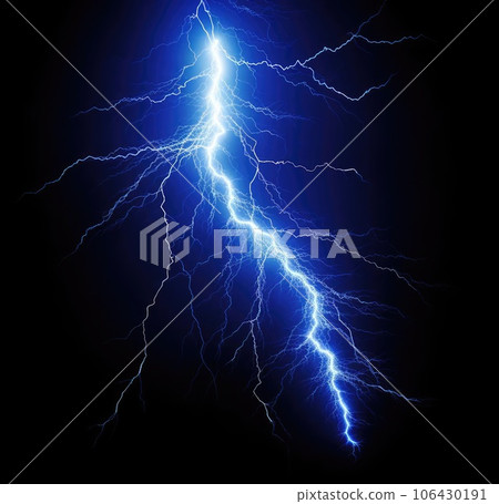 Lightning on a dark background Lightning on a dark background 106430191