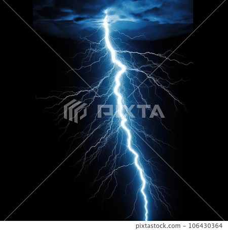 Lightning on a dark background Lightning on a dark background 106430364