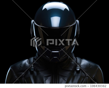 Biker in a modern helmet Biker in a modern helmet 106430382