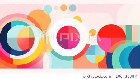 Abstract composition of multi-colored circles Abstract composition of multi-colored circles 106430397