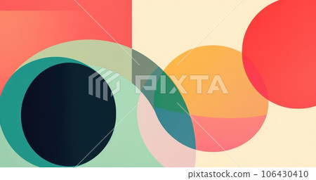 Abstract composition of multi-colored circles Abstract composition of multi-colored circles 106430410