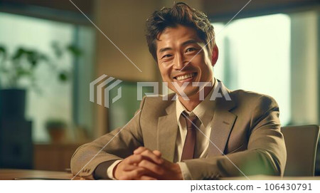 亞洲商人（銷售、顧問、規劃師）進行商務談判、諮詢、會議、會議 106430791