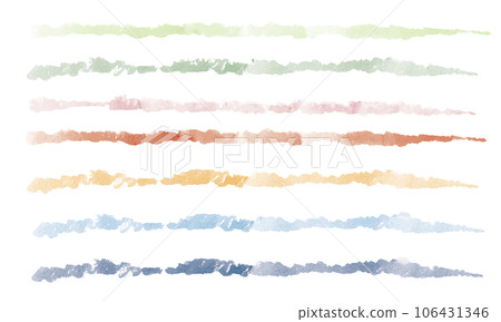 Watercolor style simple line set earth color Watercolor style simple line set earth color 106431346