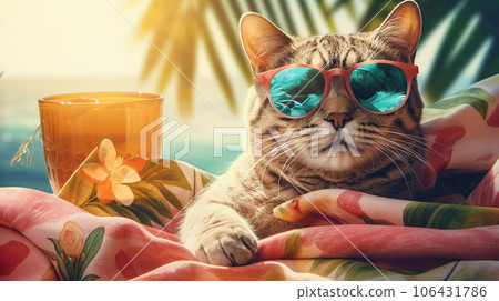 Purrfect Paradise: Feline Chill-Out 106431786