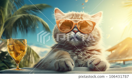 Purrfect Paradise: Feline Chill-Out Purrfect Paradise: Feline Chill-Out 106431787