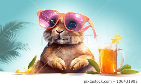 Chillin' Bunny: A Rabbit's Tropical Getaway Chillin' Bunny: A Rabbit's Tropical Getaway 106431992