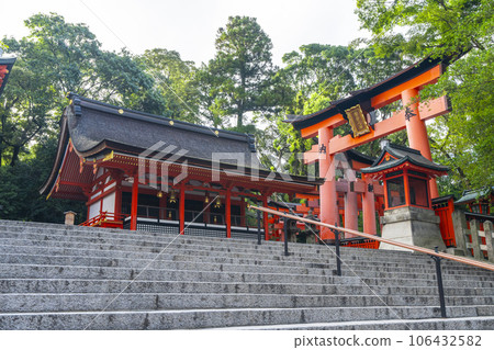 Kyoto Fushimi Inari Taisha Okumiya festival ground torii 106432582