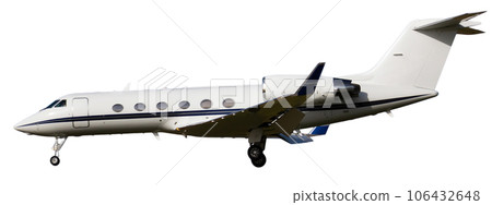 Light jetliner isolated on white Light jetliner isolated on white 106432648
