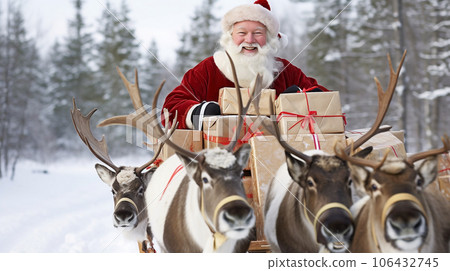 馴鹿的聖誕老人 106432745
