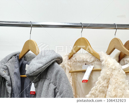 Coat on sale on a hanger 106432923