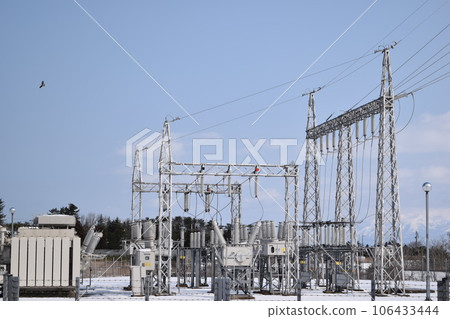 Outdoor substation equipment in snowy country 106433444