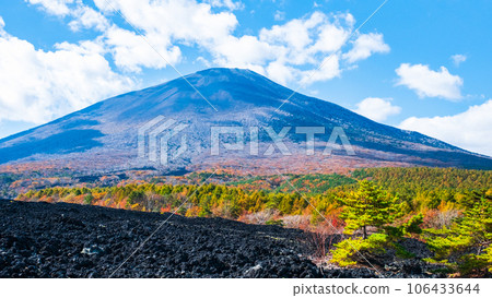Yakehashiri lava flow and Mt. Iwate (autumn) Yakehashiri lava flow and Mt. Iwate (autumn) 106433644