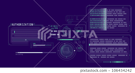 Data decryption program interface with authorization window. 106434242