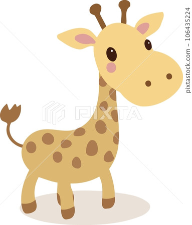 animal mammal cute yellow giraffe animal mammal cute yellow giraffe 106435224