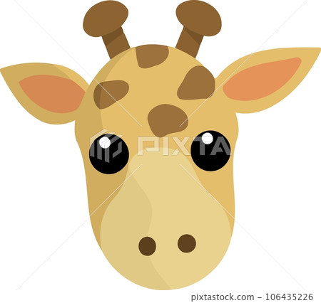 animal mammal cute yellow giraffe animal mammal cute yellow giraffe 106435226