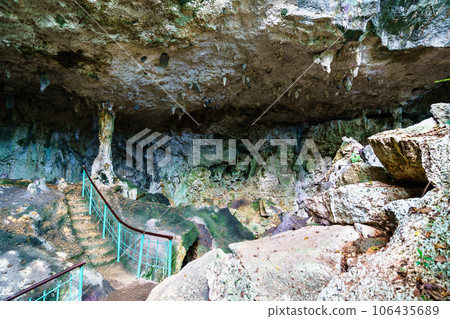 Cave at Los Tres Ojos National Park in Santo Domingo, Dominican Republic 106435689