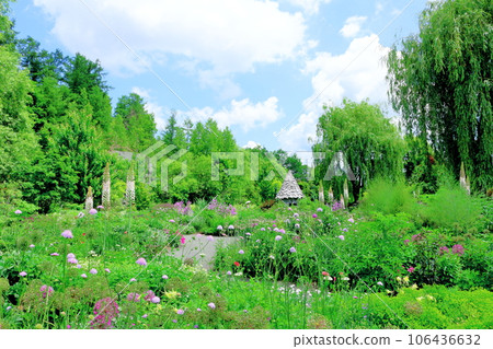 Hokkaido Travelogue June Ueno Farm Morning Garden 106436632