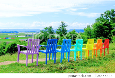 北海道遊記 六月上野農場 午後花園 106436828