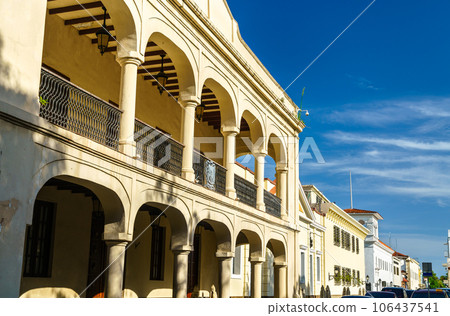 Palace in the old town of Santo Domingo, Dominican Republic in the Caribbean Palace in the old town of Santo Domingo, Dominican Republic in the Caribbean 106437541