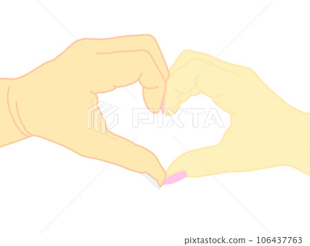 Finger heart 106437763