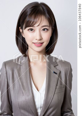 A woman wearing a suit (AI generated image) A woman wearing a suit (AI generated image) 106437840