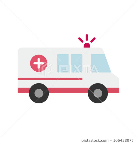 Ambulance icon. Medical van on white background. 106438075