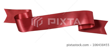 red ribbon banner red ribbon banner 106438455