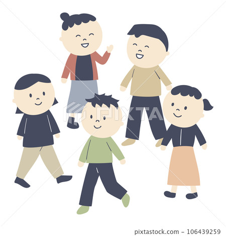 人來人往的插畫 106439259