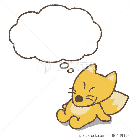 Heartwarming fox speech bubble A Heartwarming fox speech bubble A 106439394