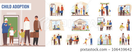 Child Adoption Set Child Adoption Set 106439642