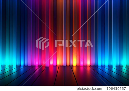 Neon colored rays AI generated image AI image Neon colored rays AI generated image AI image 106439667